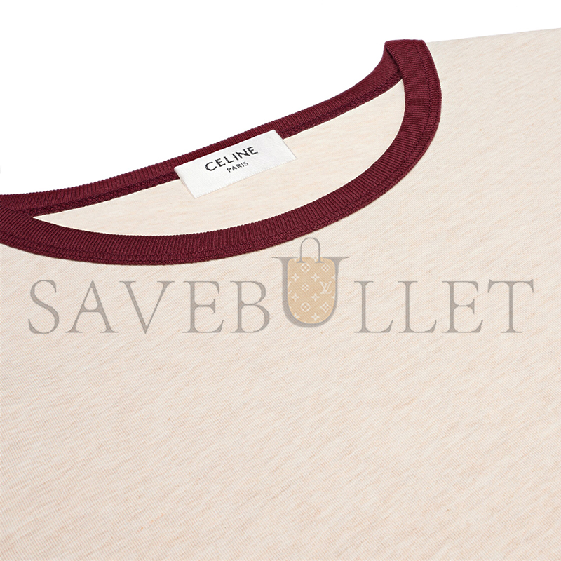 CELINE T-SHIRT IN COTTON JERSEY RX09U507Z.GBE4